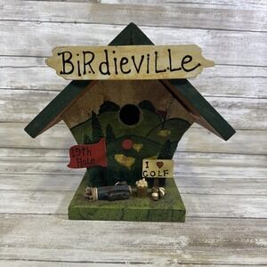 Bird House/Home Décor Wood Hanging Golf‎ 19th Hole Birdhouse